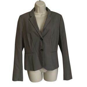 J Crew Stretch Wool Blazer Women's Dark Tan Brown Size 10